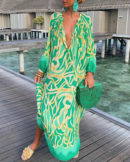 Summer Long Elegant Robe Dress 2023 Fashion Party Long Sleeve Dresses Women's Casual Sundress Vintage Dresses For Women Clothing