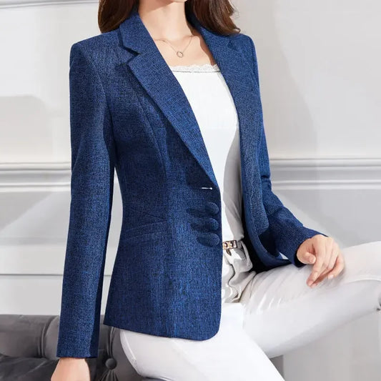Fashion Women Blazers Jackets Work Office Lady Suit 2025 Slim Single Breasted Business Female Blazer Coats Formal Veste Femme