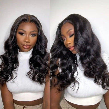 No Glue Ready To Wear Wigs Human Hair Body Wave 6X4 Pre Cut Lace Closure Wigs For Women Glueless Human Hair Wig