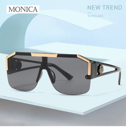 Luxury Oversized Men Sunglasses Brand Designer Sun Glasses For Women Fashion Gradient Square Shades