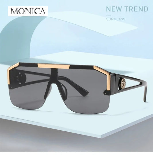 Luxury Oversized Men Sunglasses Brand Designer Sun Glasses For Women Fashion Gradient Square Shades