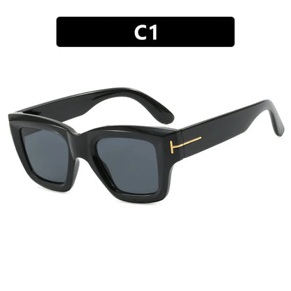 Fashion Square Sunglasses2025 Women Brand T-Shaped Large Frame Sun Glasses Trendy Hip Hop Eyewear Shadow for Female Eyeglasses