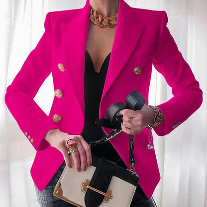 Casual Long Sleeve Blazers Femme Women Coat 2025 Fashion Jacket Outerwears Office Blazer Woman Clothes Spring Autumn