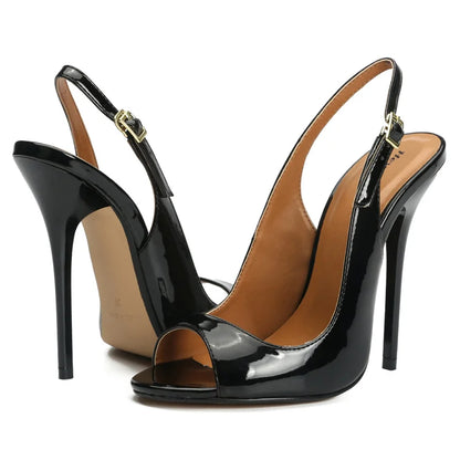Women's Sandals 2025 Summer Shoes High Heels Hey Si Mey Trends Black Red Lady Pumps Party Slingback Dance Shoe Female Large Size