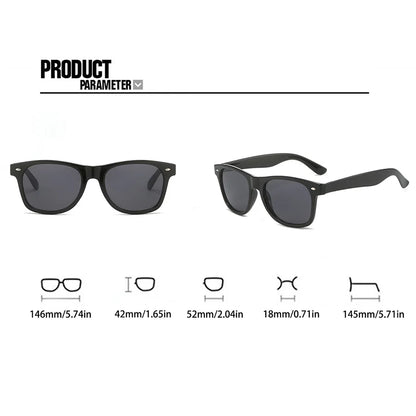 Fashion Rice Nail Square Frame Vintage Men's Sunglasses Cool Holiday Daily Outdoor Accessories Glasses
