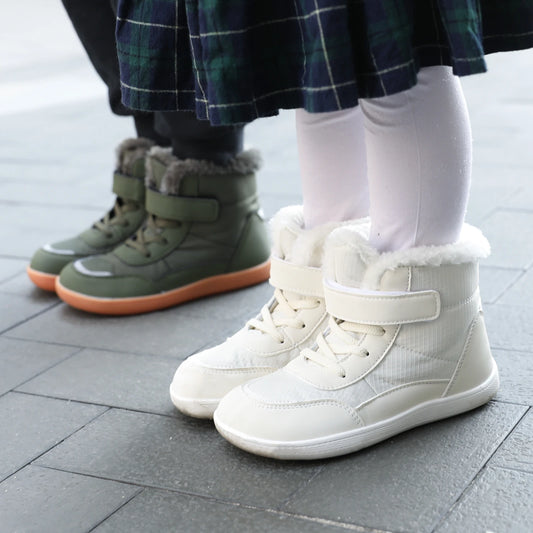 New Children's Winter Shoes Snow Long Boots Winter Cotton Boots Thick Cotton Shoes Velvet Warm Walking Shoes For Girl and Boy