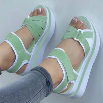 Women's Sandals Heeled Sandals Summer Shoes Woman 2025 Fashion Wedges Heels Sandalias De Mujer Platform Summer Footwear Women
