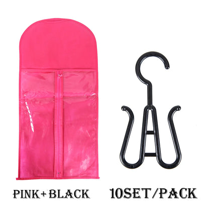 Wig Storage Bag Extra Long Hair Extension Storage Bag With Hanger For Wigs Hair Extensions Hairpiece Wig Bag With Wig Hanger