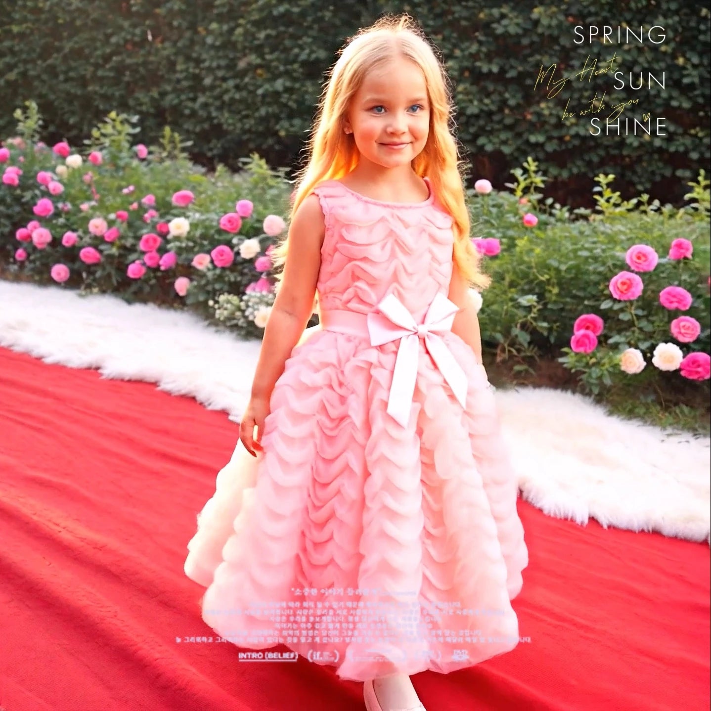 Kids Girl Pink Dress Elegant Short Sleeve Floral Toddler Girls Summer Dresses Cute Fashion Sweet Children Dress 3 4 5 6 7 Yrs