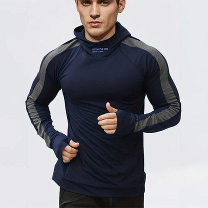 Men's Casual Sports Hoodie Autumn Fashion Warm Padded Fitness Clothing Outdoor Running Men's Sportswear