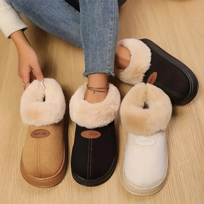 Winter Warm Snow Boots for Women and Couples Mouth Thick Sole Non-Slip Super Soft Integrated Closed Fashion Home