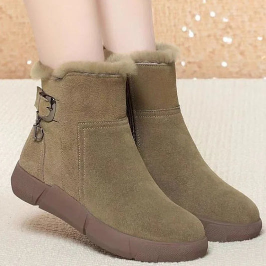 Snow Boots for Women 2025 Winter New Thickened Warm Cotton Shoes Anti-Slip Cotton Boots Thick Bottom Anti-Slip Short Boots