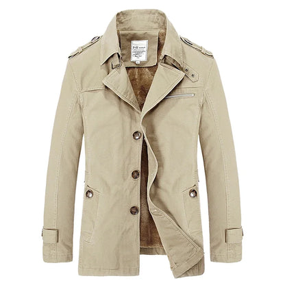 Winter Fashion Windbreaker Coat for Men Outdoor Casual Vintage Streetwear High Quality Thickened Warm Men Cotton Jacket Hot Sale