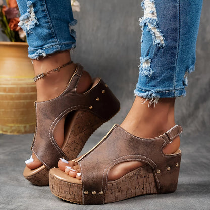 2025 New Women's Summer Sandals, Non Slip Walking Shoes, Wearing Wedge Heels, Party Slippers, and Women's Shoes.