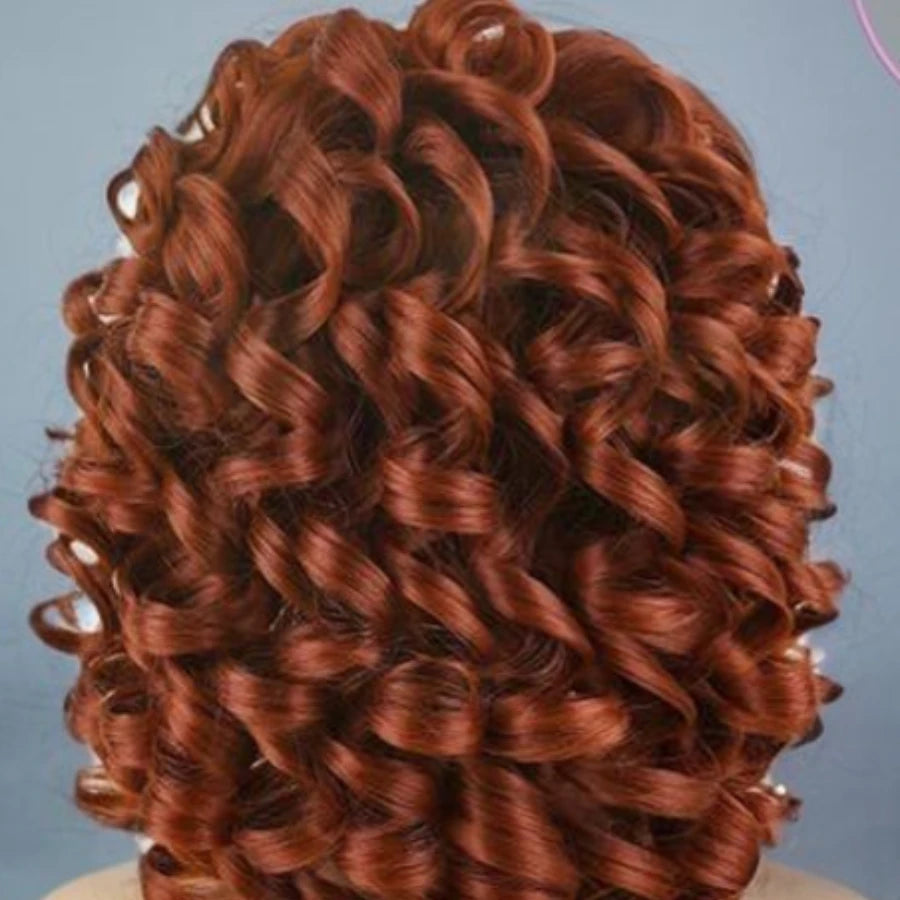 Men's Short Curly Hair Black  synthetic Wig Anime Role-Playing Wig Halloween Role-Playing Costume Wig