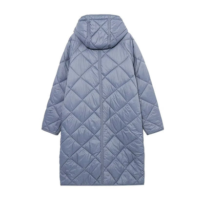 Winter new fashionable women's clothing with elegant design European and American style long cotton jacket pilot jacket jacket