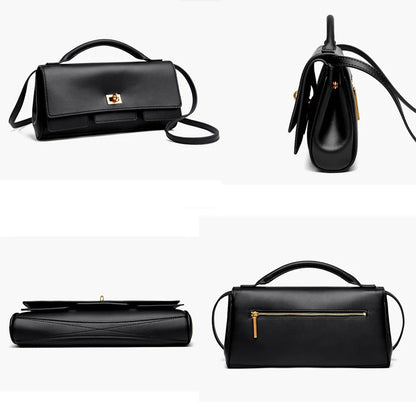 2025 New Luxury Design Top-Handle Bag For Women Evening Handbag Long Purse Solid Color Pu Shoulder Bags Fashionable Outfits