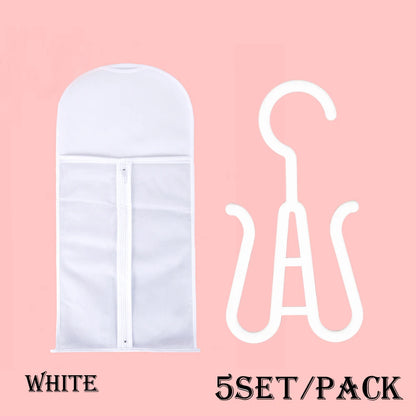 Wig Storage Bag Extra Long Hair Extension Storage Bag With Hanger For Wigs Hair Extensions Hairpiece Wig Bag With Wig Hanger
