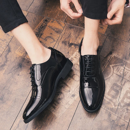 Height Increasing Shoes Men Taller Elevator 6CM Invisible Insole for Daily Men's Heighten Increased Wedding Oxfords Office Male