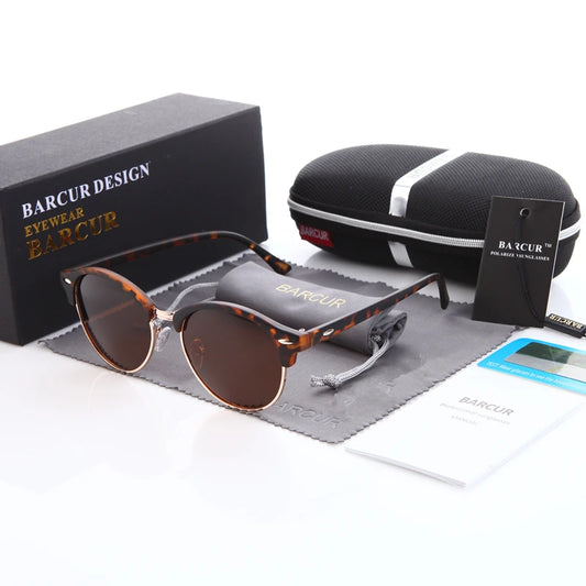 BARCUR Women Sun Glasses Men Sunglasses Polarized Shades Female Oculos Lunette De Soleil Femme