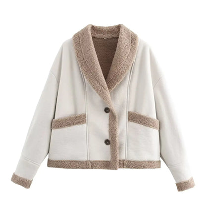 Women's Clothing 2024 Autumn and Winter New Fashion Casual Leather and Fur Lamb Wool Ladies Jacket Coat Winter Clothes Women