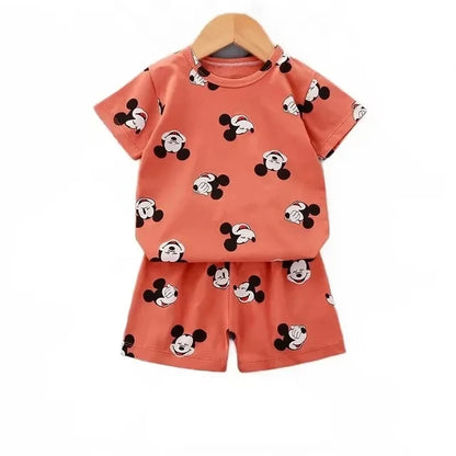 Boys Clothes set 2025 summer Cartoon Suit For Kids Fashion Leisure Boy Clothings Set  1-4year kids clothes