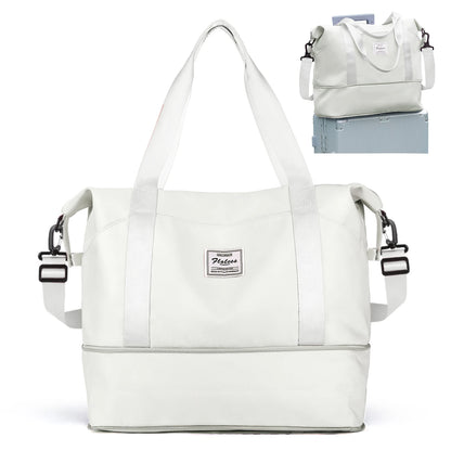 Expandable Travel Duffle Bag for Women Carry On, Weekender Overnight Shoulder Bag,Gym Tote Bag Wet Pocket Delivery Hospital Bag