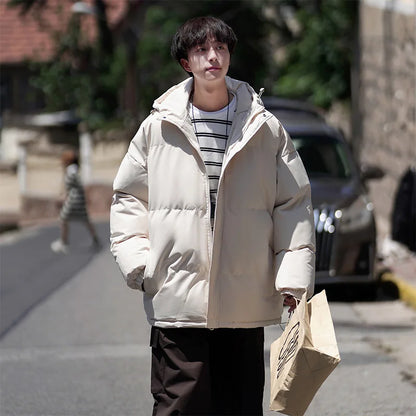 Winter Men's Warm Waterproof Padded Jacket Fashion Male Cotton Thick Hooded Parkas Man Windbreaker Thermal Puffer Coats Clothing