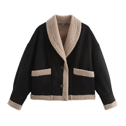 Women's Clothing 2024 Autumn and Winter New Fashion Casual Leather and Fur Lamb Wool Ladies Jacket Coat Winter Clothes Women