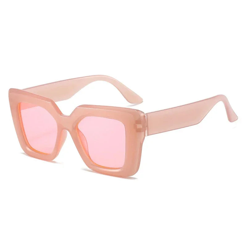 Fashion Vintage Large Frame Sunglasses Trendy Black Sunglasses for Men Women's Shades Sunglasses Travel UV400 Eye Protection