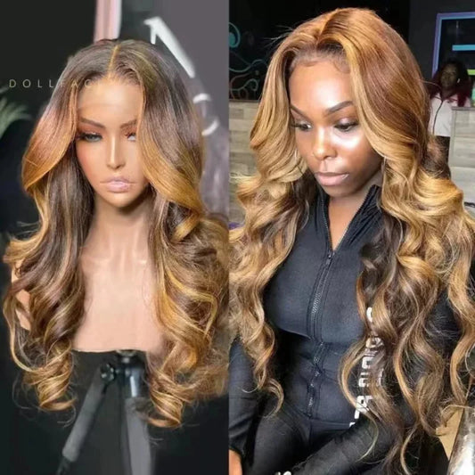 Double Drawn Bouncy Wig Body Wave 13x4 HD Lace Front Wigs for Women Brazilian Remy Human Hair Lace Frontal Wigs