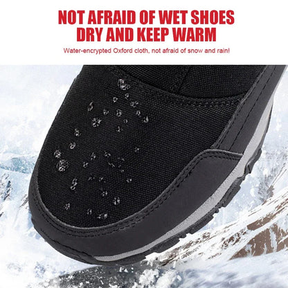 Men Boots 2025 Winter Shoes For Men Warm Snow Boots Mid-calf Men Warm Shoes Thick Plush Winter Boots For Men Women Cotton Shoes
