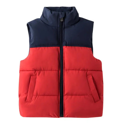 Girls Boys Down Cotton Vests Children's Warm Sleeveless Jacket Kids Waistcoat Outerwear Autumn Winter Boy's Coat