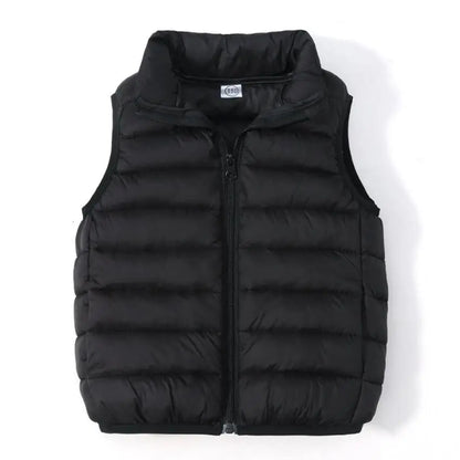 Girls Boys Down Cotton Vests Children's Warm Sleeveless Jacket Kids Waistcoat Outerwear Autumn Winter Boy's Coat
