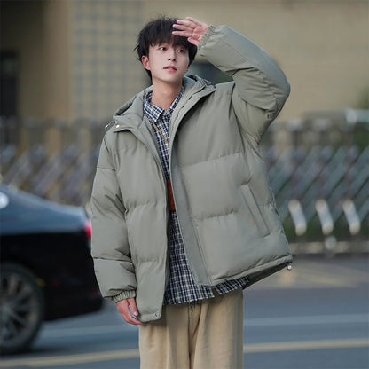 Winter Men's Warm Waterproof Padded Jacket Fashion Male Cotton Thick Hooded Parkas Man Windbreaker Thermal Puffer Coats Clothing