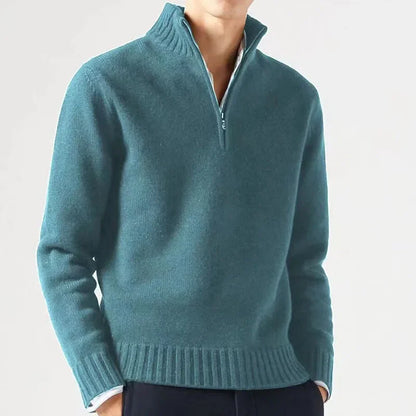 Mens Winter Casual Daily Warm Coats Turtlenecks Half Zipper Sweaters Knitwear Spring Pullovers Solid Long Sleeved Tops for Male