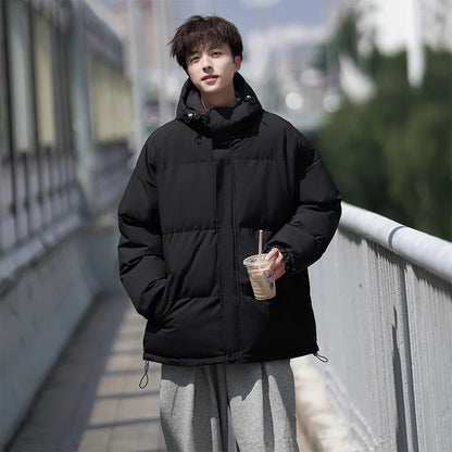 Winter Men's Warm Waterproof Padded Jacket Fashion Male Cotton Thick Hooded Parkas Man Windbreaker Thermal Puffer Coats Clothing