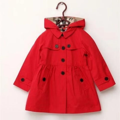 Children's Autumn and Winter Trench Coat 2025 Girls' New Jacket Korean Version British Style Girls' Trench Coat 100-160CM