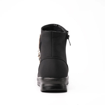 Womens Winter Snow Boots With Warm Fur Lining Comfortable Booties Non Slip Waterproof Outdoor Shoes