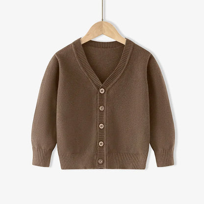 Winter Boys Knitted Sweaters Big Kids Clothes 2024 Autumn Children Cotton Pullover Teen Solid Knitwear Coats 2-12 Years