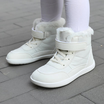New Children's Winter Shoes Snow Long Boots Winter Cotton Boots Thick Cotton Shoes Velvet Warm Walking Shoes For Girl and Boy